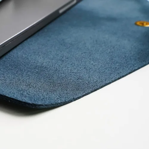 Vista 5 de Funda de Cuero para Laptop de 13 Pulgadas Compatible con MacBook Air A3113 M3 2024 de 13 pulgadas, MacBook Pro M2 de 13, Surface Pro 3 4 5 6 7, Dell