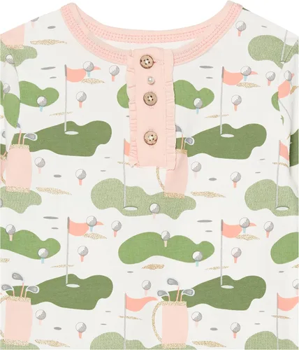 Vista 6 de Mud Pie Conjunto de pijama deportivo para niña pequeña