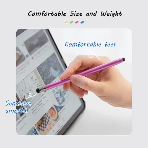 Vista 4 de Abiarst - Bolígrafos capacitivos para pantallas táctiles, lápiz capacitivo de alta precisión para iPad, iPhone, tabletas, Samsung Galaxy todos