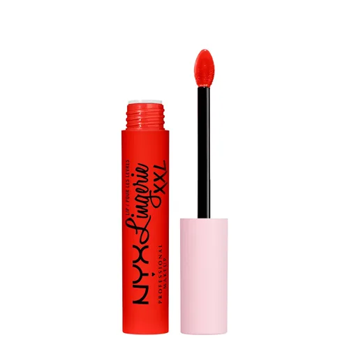 Vista 17 de Nyx - Maquillaje profesional; labial líquido de la línea Lingerie XXL, mate, Undress'd (Color rosa en tono desnudo)