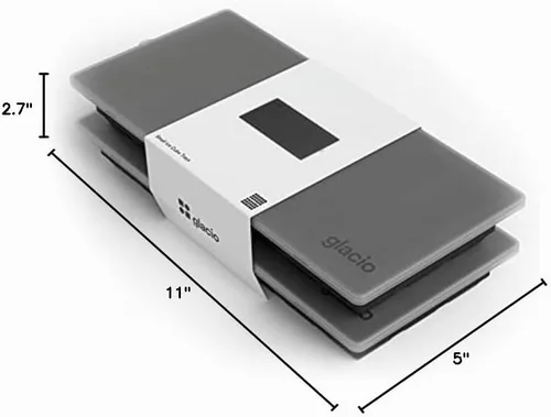 Vista 7 de glacio Bandeja para cubitos de hielo, moldes pequeños de silicona con tapas, sin BPA y flexible para cócteles y bebidas, juego de 2