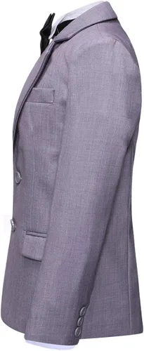 Vista 3 de SWOTGdoby Traje formal de 2 piezas para niños color sólido para boda de niño