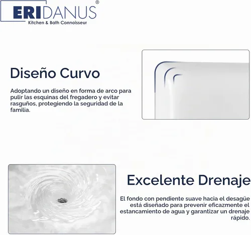 Vista 4 de Eridanus Lavabo de Baño Rectangular 43" x 16", Lavabo Vasija de Cerámica Vítrea de Dos Orificios, Montaje en Encimera y Pared, Lavabo Flotante