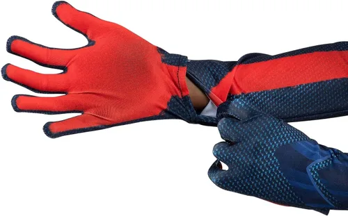 Vista 5 de Marvel - Traje clásico de Spider-Man Miles Morales Zentai para niños, disfraz de Spiderman para Halloween, talla XS