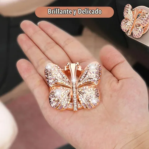 Vista 11 de Cubierta para botón de arranque y parada de automóvil, con diamantes de imitación de mariposa, bonita cubierta protectora de encendido, cubierta