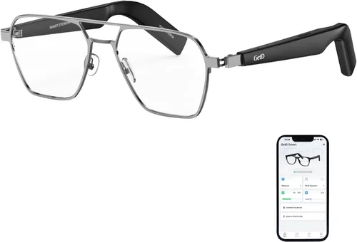 Vista 10 de Gafas de sol inteligentes GetD AI, traducción en tiempo real, audio de oído abierto Bluetooth For Business Meetings Travel & Daily Use, Languages