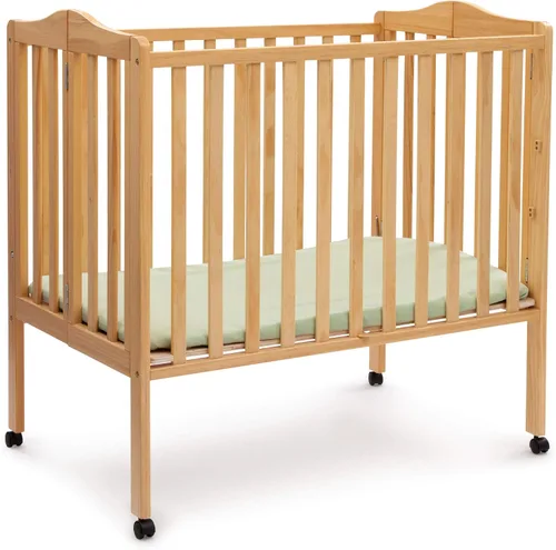 Vista 13 de Delta Children Cuna portátil plegable mini para bebé con colchón de 1.5 pulgadas - Certificado Greenguard Gold, gris