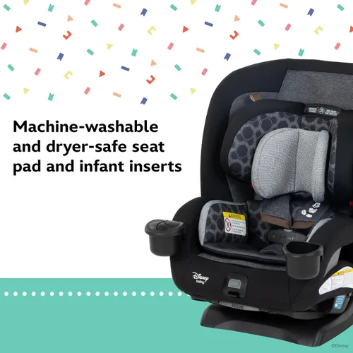Vista 9 de Disney Baby EverSlim - Asiento convertible 4 en 1 para automóvil, diseño vintage de Mickey Mouse
