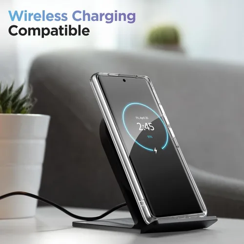 Vista 2 de Funda magnética para Motorola Edge Plus 2023, compatible con MagSafe, carga y accesorios de teléfono (Moto Edge + 2023), transparente