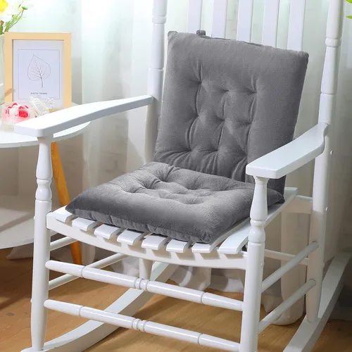 Vista 6 de Roowest Paquete de 9 cojines de asiento con lazos, antideslizantes, para cocina, oficina, comedor, sofá, muebles de patio, uso en interiores