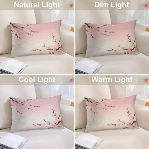 Vista 48 de Batmerry Autumn Pumpkin Templeton Throw Pillow Covers, Green Leaves Paths Forests Decorative Pillow Covers Digital Printing Blended for Couch Sofa