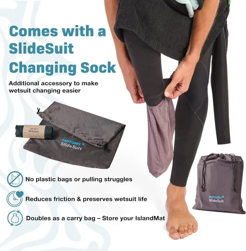 Vista 7 de IslandMat Wetsuit Changing Mat, Waterproof 2-in-1 Surf Bag, Heavy-Duty