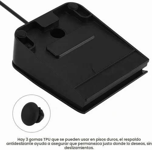 Vista 8 de iKKEGOL Pedal de pie USB mejorado con interruptor óptico de un solo control de tecla programable para teclado de computadora y ratón de juego HID