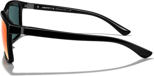 Vista 3 de MERRY'S - Gafas de sol deportivas rectangulares, lentes polarizados con protección UV400, para hombres y mujeres, gafas para ciclismo, conducción