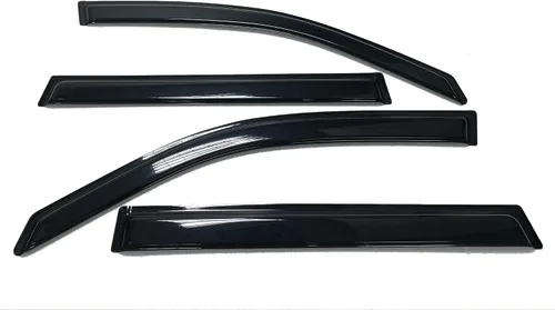 Vista 4 de Viseras tintadas de humo para ventana, parasol y lluvia, deflector de ventilación compatible con Honda Pilot 2003-2008
