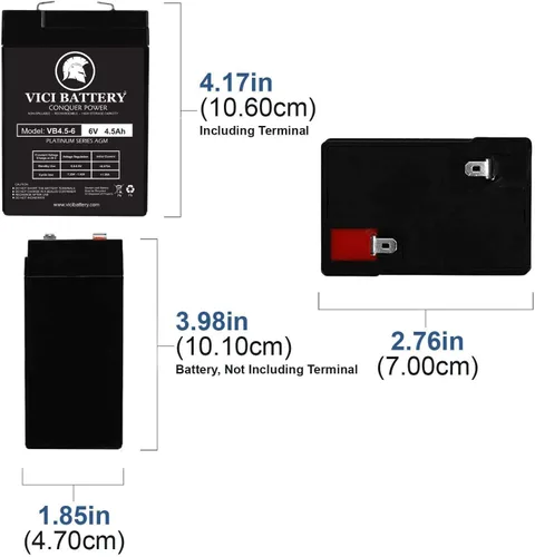 Vista 2 de VICI Battery VB4.5-6 para PEG PEREGO Thomas el tren