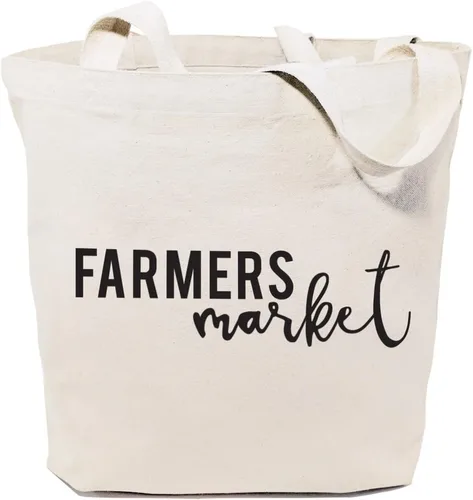 Vista 54 de The Cotton & Canvas Co. Playa, comestibles, mercado de agricultores, compras y viajes, bolsa de hombro reutilizable