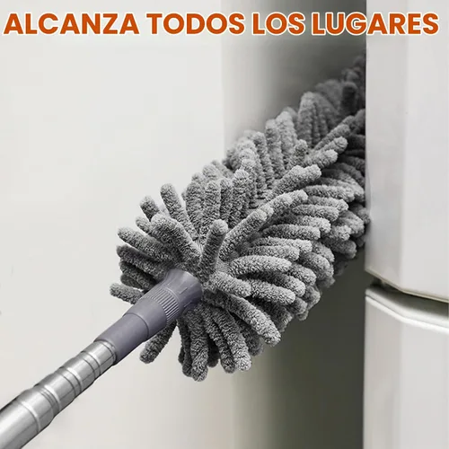 Vista 7 de Plumeros para limpieza, mango largo de 30 a 100 pulgadas con 4 tipos de Naranja