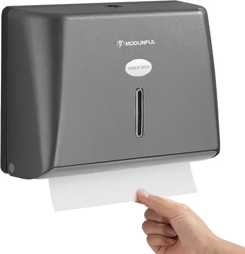Vista 11 de Dispensador de toallas de papel para montaje en pared, dispensador de toallas de papel multipliegue adhesivo sin taladrar para baños de caravanas