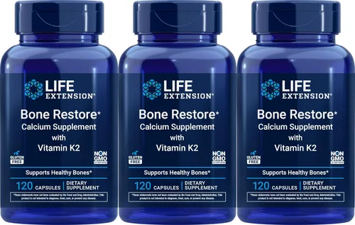 Vista 9 de Life Extension Restauración de huesos con vitamina K2, huesos fuertes, 120