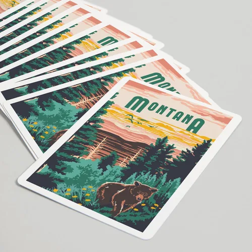 Vista 5 de Lantern Press Montana, Explorer Series (52 cartas de juego, baraja de cartas de tamaño póquer con comodines)