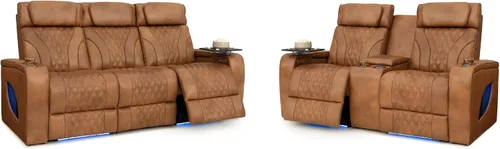 Vista 12 de Seatcraft Armada LT - Sofá de cine en casa con mesa plegable Negro
