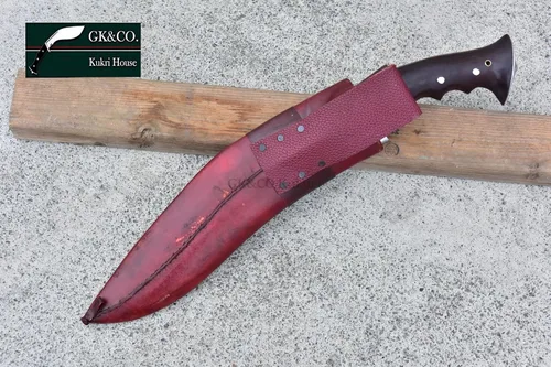 Vista 9 de GK&CO. Kukri House - 13" oficial iraquí emitido genuino Gorkha Kukri/Khukuri cuchillos rojo funda – Hecho a mano por GK&CO. Kukri en Nepal