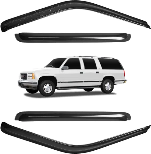 Vista 14 de Viseras para ventanas para Mazda 3 Sedán 4 puertas 2004 2005 2006 2007 2008 2009 estilo JDM Mugen, deflector de viento, protector solar y de lluvia