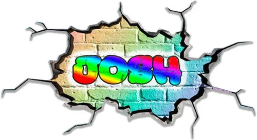 Vista 29 de Calcomanía de pared personalizada con nombre de graffiti 3D, calcomanía decorativa de vinilo artística personalizada, extraíble, despegar y pegar