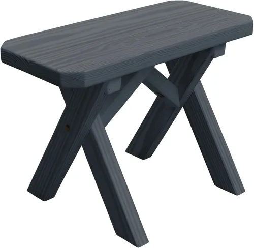 Vista 56 de Furniture Barn USA Pine - Banco cruzado de 2 pies, color negro