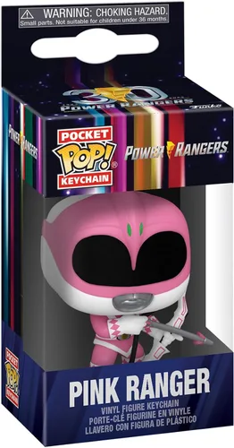 Vista 2 de Funko Pop! Llavero: Mighty Morphin Power Rangers 30 Aniversario - Pink Ranger