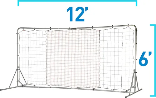 Vista 7 de Franklin Sports Rebotador de fútbol Red de rebote de acero para torneos perfecta para la práctica y entrenamiento en el patio trasero 12 pies x 6