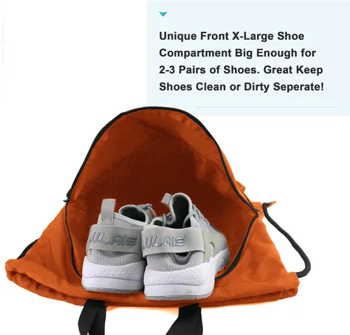 Vista 3 de BeeGreen Mochila con cordón y compartimento para zapatos, mochila grande para gimnasio y deportes