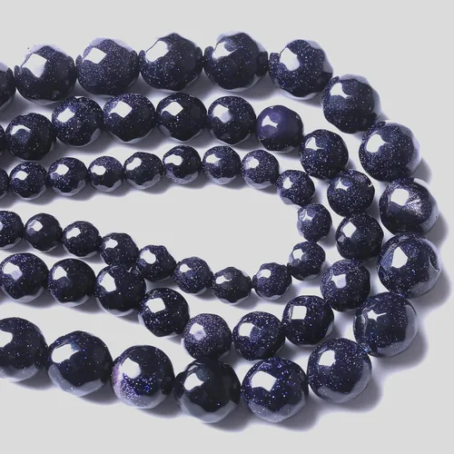 Vista 80 de 100 cuentas de piedra multicolor natural de 0.236 pulgadas (0.236 in), cuentas espaciadoras sueltas redondas para hacer pulseras, collares, aretes