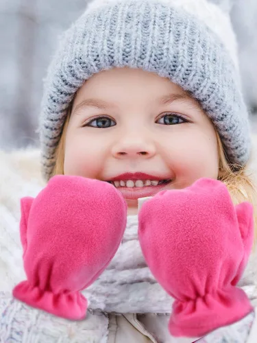 Vista 5 de SATINIOR - Guantes de forro polar para niños (3 pares)