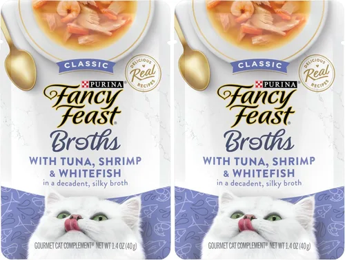 Vista 9 de Suplementos pPurina Fancy ara gatos, multi paquete de caldos gourmet, (16) 1.4 onzas Bolsas, Classic