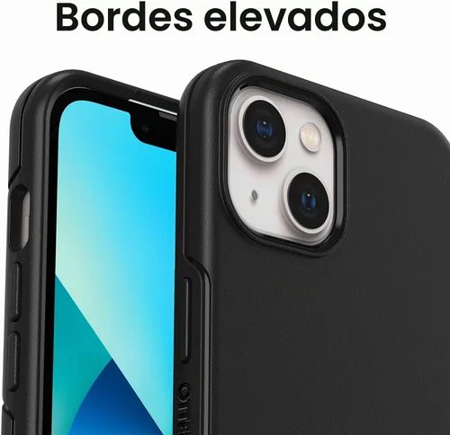 Vista 4 de OtterBox Funda para iPhone 13 (SOLAMENTE) de la Serie Symmetry - Negro, Ultra-Elegante, Compatible con Carga Inalámbrica, Bordes Elevados Protegen