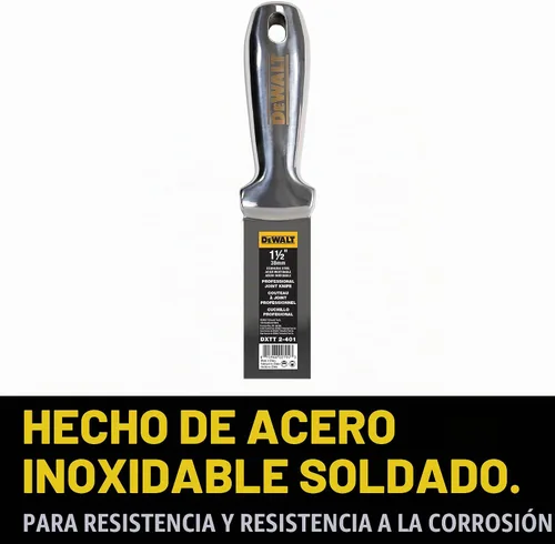 Vista 2 de DEWALT - Cuchillo para masilla de 1.5" de acero inoxidable total Hoja de masilla de metal pulido premium de una pieza 2-401