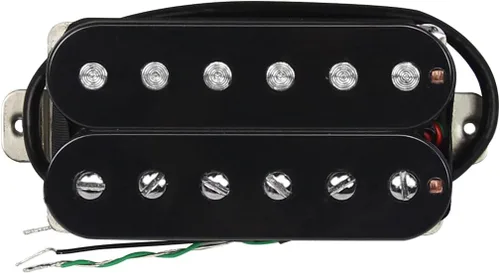 Vista 3 de FLEOR Pastillas de guitarra eléctrica Humbucker de doble bobina de 52 mm Puente de cerámica - Negro