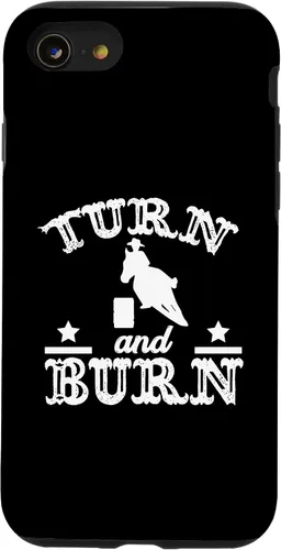 Vista 13 de iPhone 15 Barrel Racing Show - Barrel Racer Turn N Burn Case