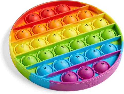 Vista 8 de hand2mind Juguetes sensoriales de burbujas del alfabeto, juguetes para la ansiedad para niños, juguetes de letras, juguetes de motricidad fina