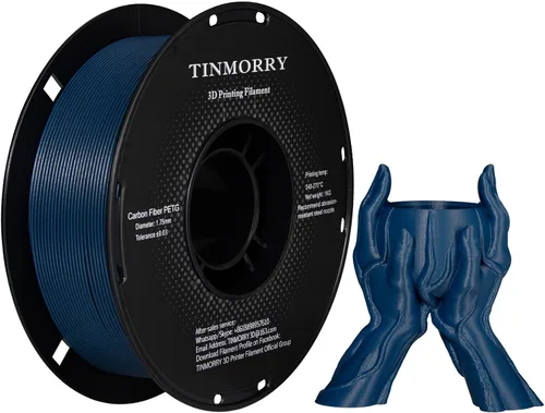 Vista 38 de TINMORRY - Filamento PETG CF de 1.75 mm para impresora 3D, compatible con Bambu LAB, Creality K1C, QIDI MAX3, FLASHFORGE Adventurer 5M, Prusa MK4
