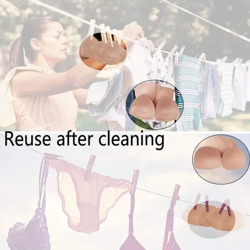 Vista 4 de 3 pares de almohadillas cosidas para brasier deportivo para mujer, brasier de yoga para ocultar pezones o inserciones de brasier push up
