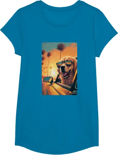 Vista 51 de Golden Retriever - Camiseta divertida de Golden Retriever con lentes, Negro