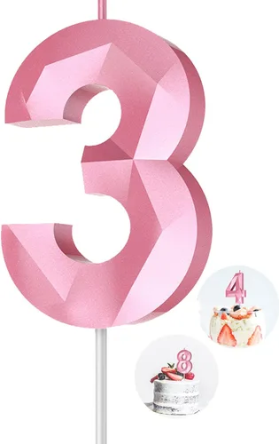 Vista 97 de Velas de cumpleaños con números (0 velas negras), forma de diamante 3D, decoración de pastel de feliz cumpleaños para niños y hombres, cumpleaños