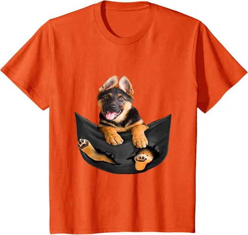 Vista 70 de Dog Lovers Gifts - Camiseta divertida con cara de perro con bolsillo, Negro, S