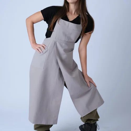 Vista 3 de makemake Tools Split-Leg Waterproof Unisex Pottery Apron for Pottery Artist Ceramic Coveralls Claypron Florist Gown