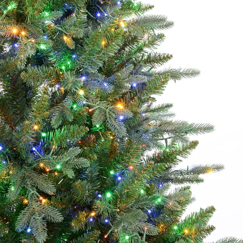 Vista 7 de Haute Decor Árbol de Navidad de abeto Queensbury de 7.5 pies de alto No flocado