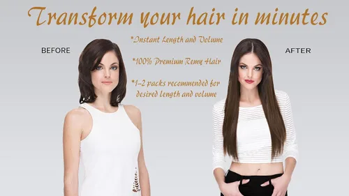 Vista 3 de Extensiones de cabello con clip, 100% cabello humano Remy, 14 pulgadas, lacio, rizado, negro