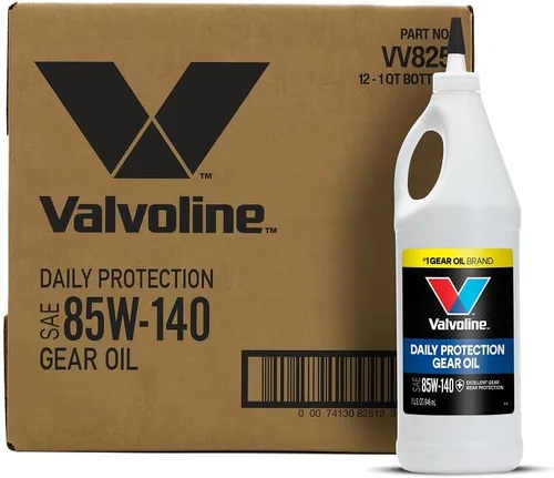 Vista 9 de Valvoline SAE de alto rendimiento 85W-140, aceite de engranaje, cubeta de 5 gal